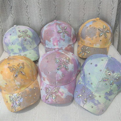 Big Kids Flower Butterfly Baseball Cap