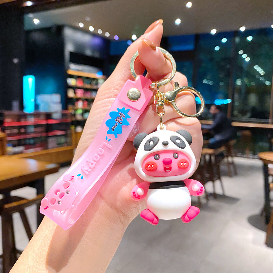 Cartoon Keychains School Bag Pendant Creative Keychain