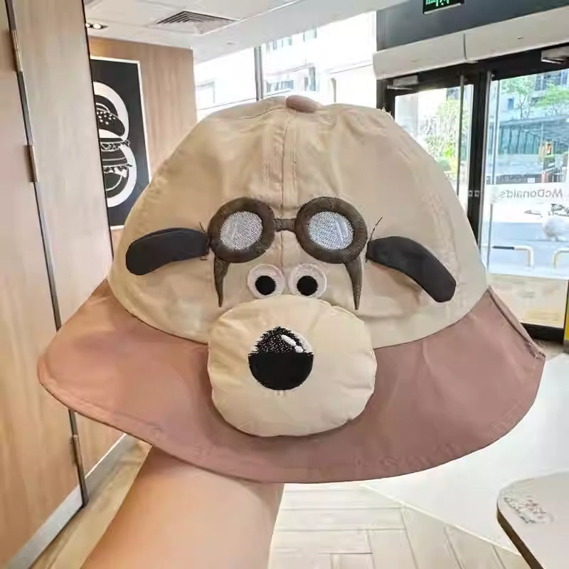 Baby Cute Puppy Sunshade Bucket Hat