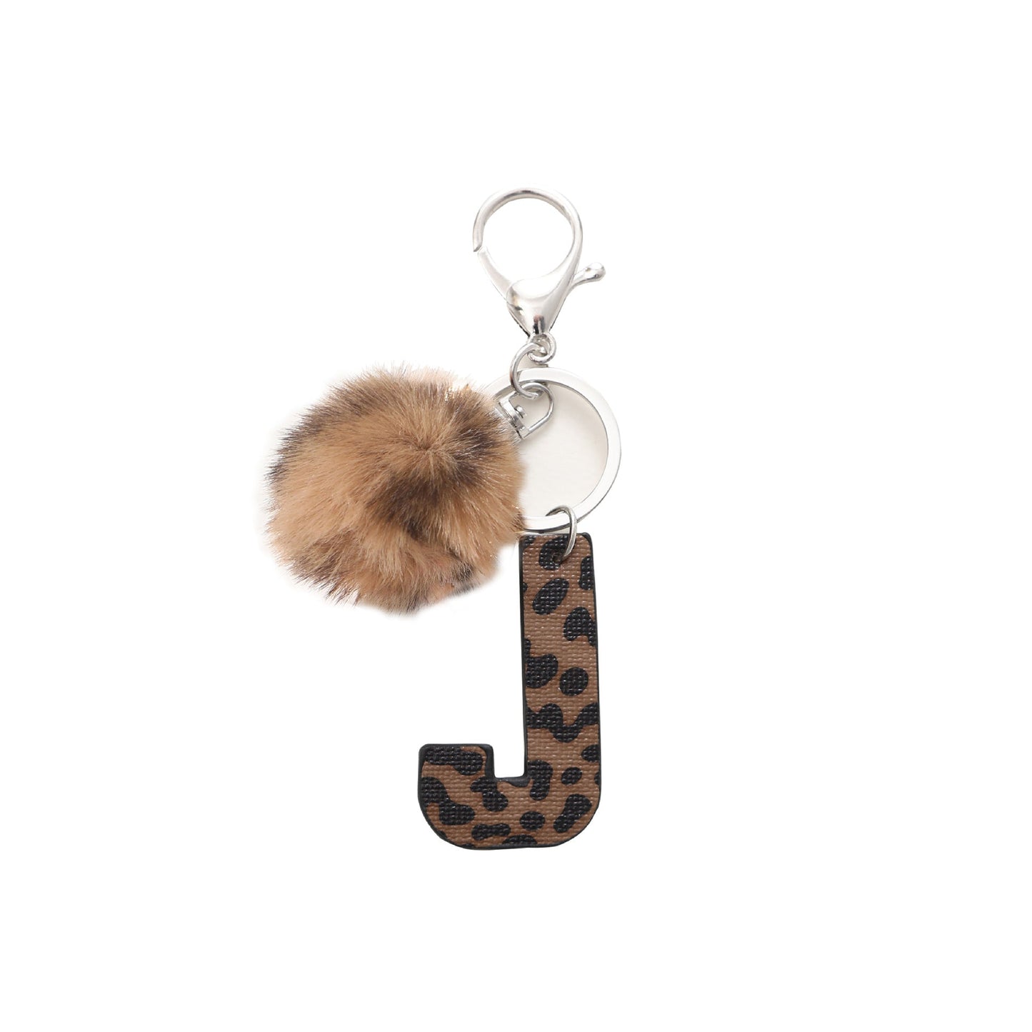 Western Cowboy Leopard Leather Keychains