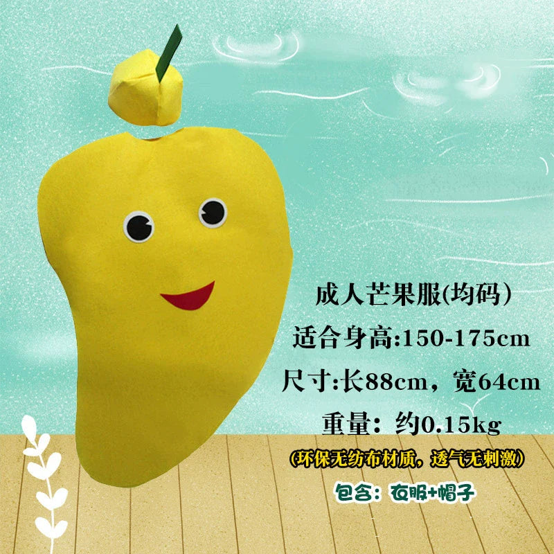 Children's Fruit and Vegetable Costume Environmental-Friendly
