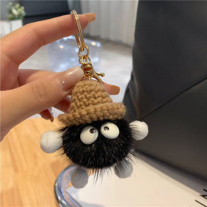 Cute Plush Ball Keychains