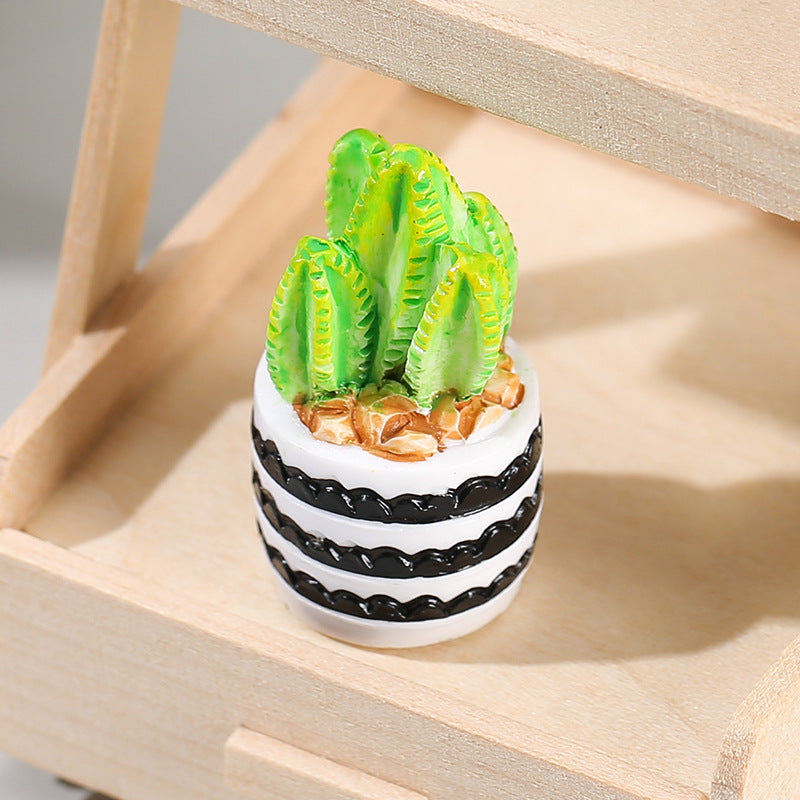 Succulent Plant Resin Ornaments