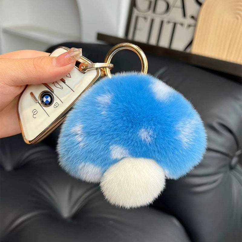 Plush Mushroom Keychain
