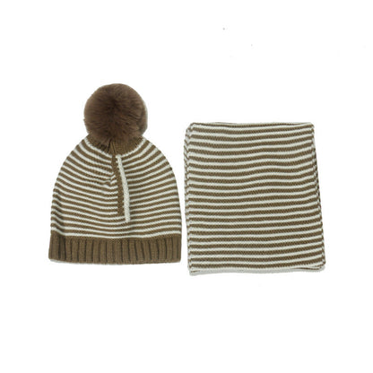 Children's Knitted Hat Scarf Set