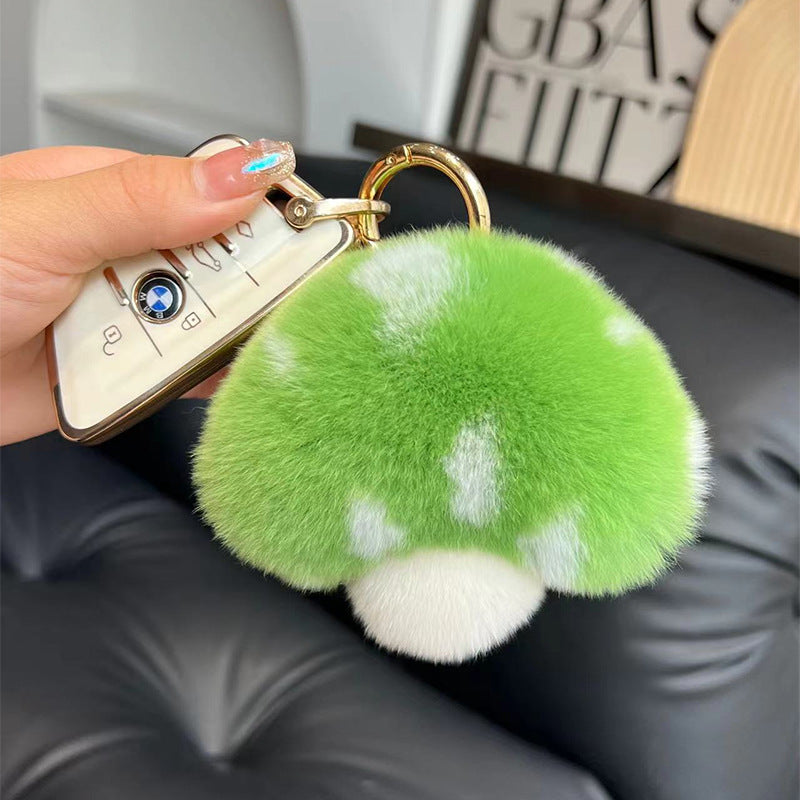Plush Mushroom Keychain