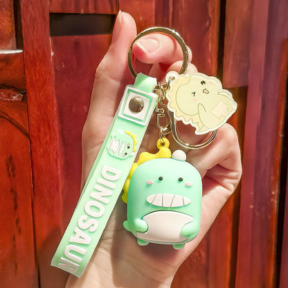 Cartoon Dinosaur PVC Keychain