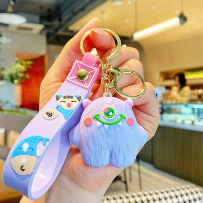 Keychain Silicone One-eyed Monster Cute Keychain
