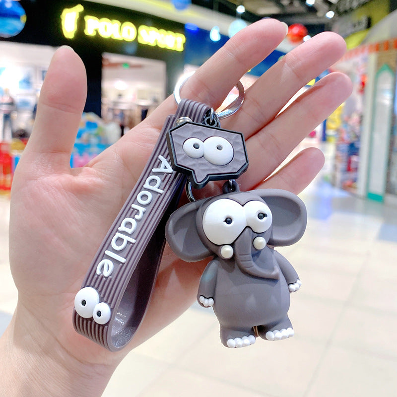 Cartoon Silicone Animal Giraffe Cute Creative Keychain