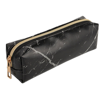 Marble Leather Pencil Case