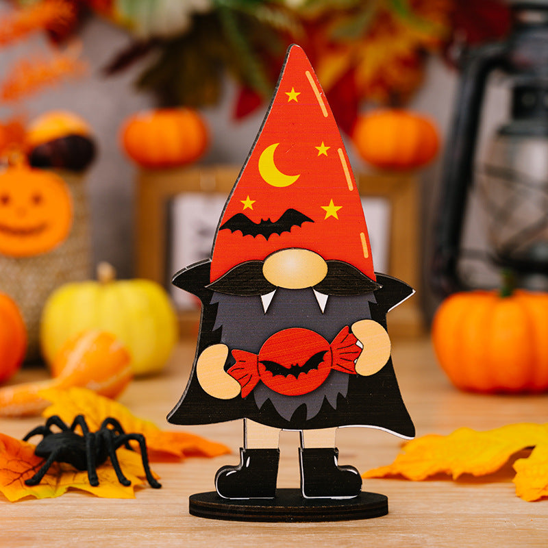 New Halloween Ghost Wood Ornaments