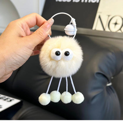 Colorful Plush Pom Keychain