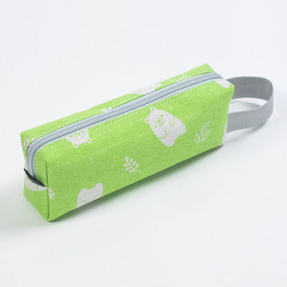 Canvas Portable Cartoon Animal Pen Bags