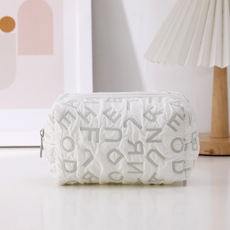 Simplified English Letter Cloth Pen Bag