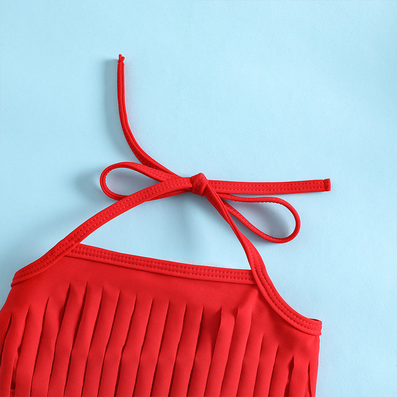 Children's Summer Fruit Swimwear + Bandana Split Swimwear