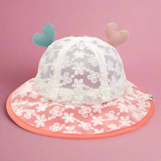Cotton Mesh Kids Bucket Hat