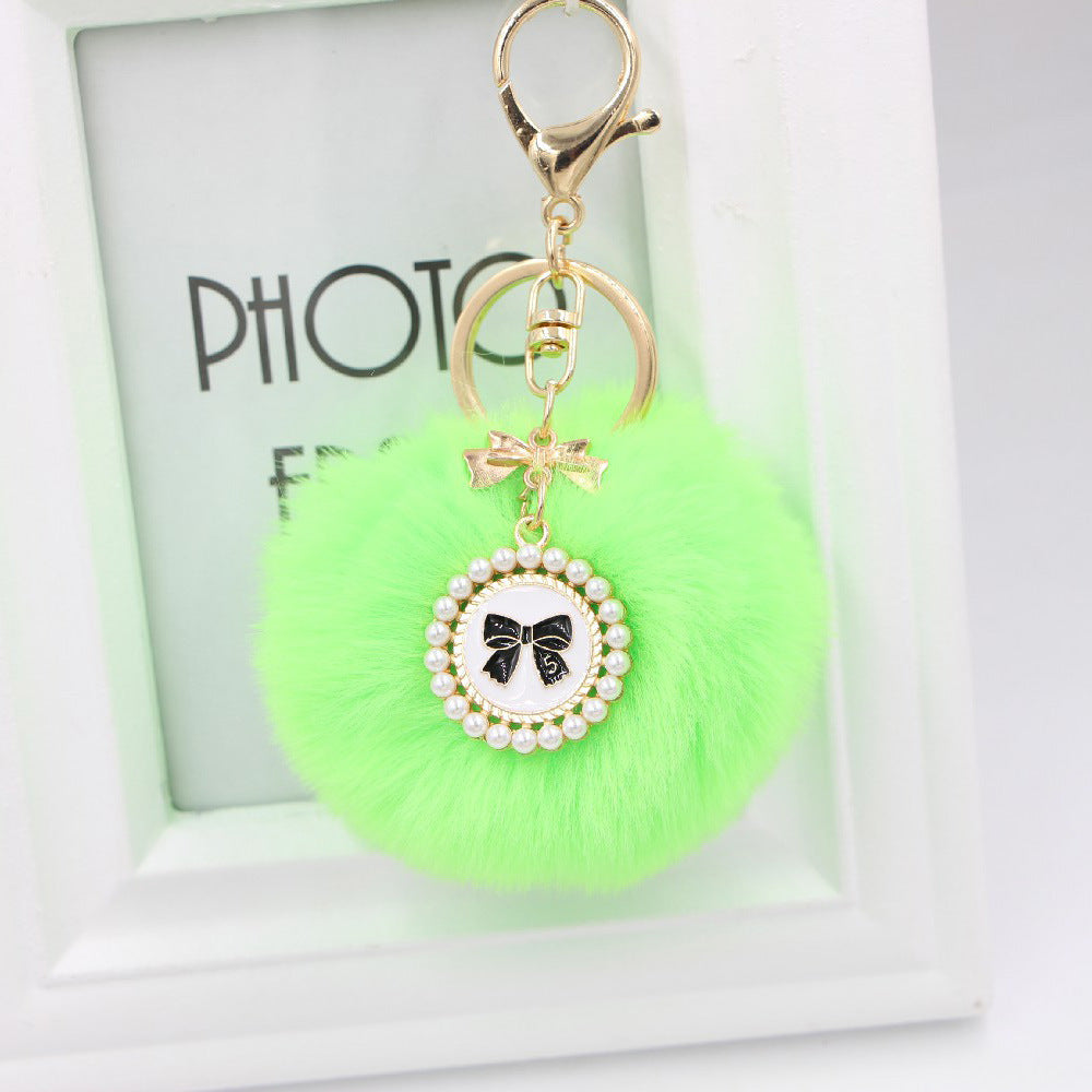 New Bow Tag Imitation Rex Rabbit Fur Plush