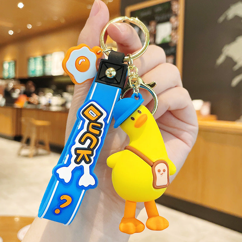 Bow Bear PVC Soft Keychain Cute Keychain