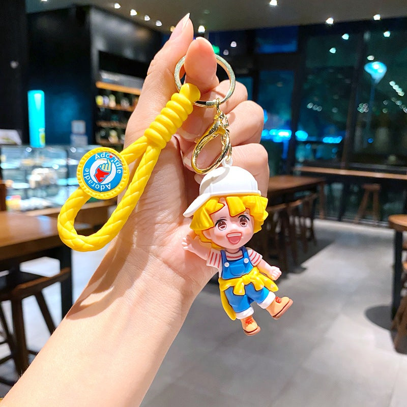 Cartoon Anime PVC Soft Keychain Creative Keychain