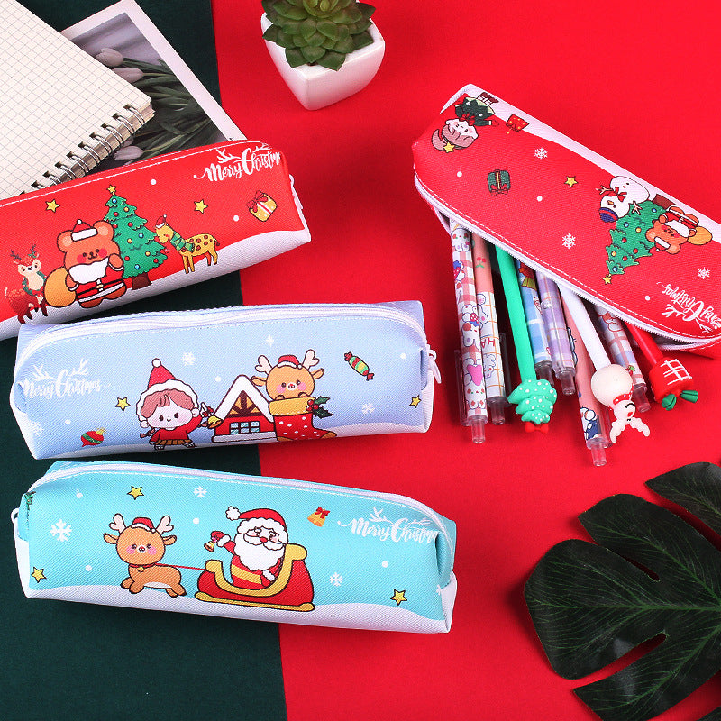 Christmas Polyester Pencil Case