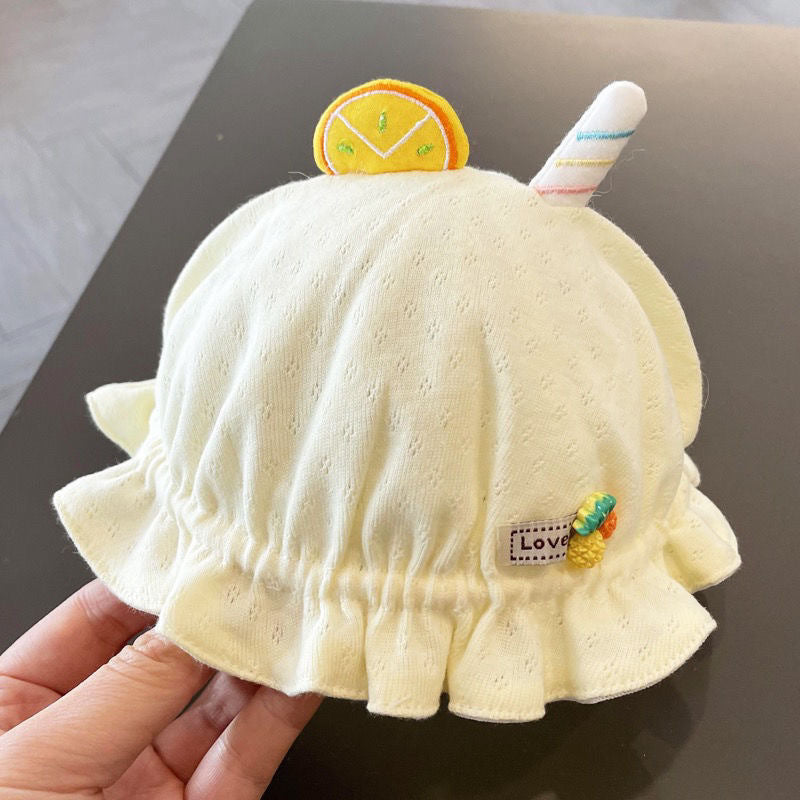 Cotton Kids Summer Thin Mesh Bucket Hat