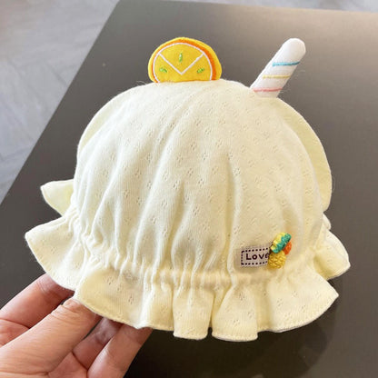Cotton Kids Summer Thin Mesh Bucket Hat