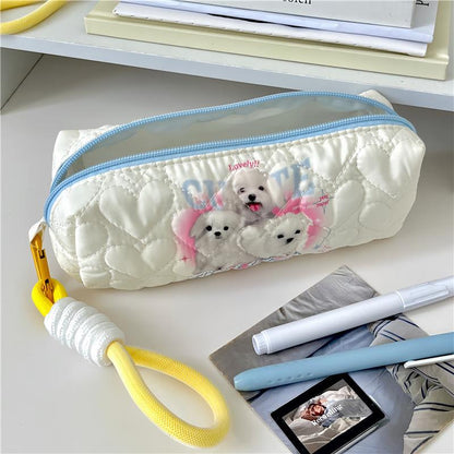 Large Capacity Printed Simple Polyester Pencil Case