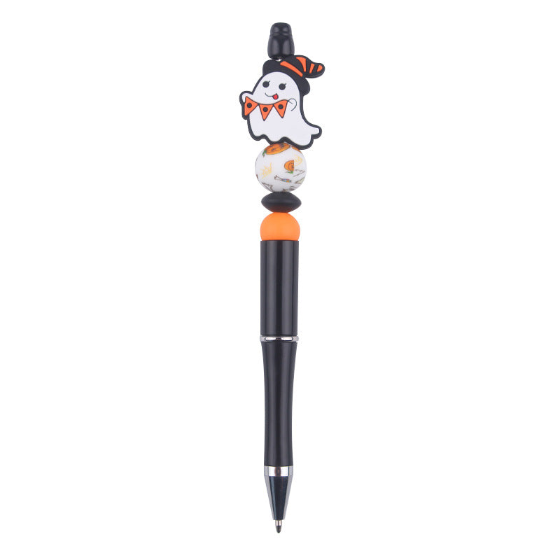 Beaded Pens DIY Handmade Cartoon Halloween Silicone Teether