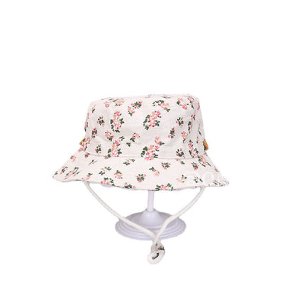 Polyester Kids Strawberry Print Bucket Hat