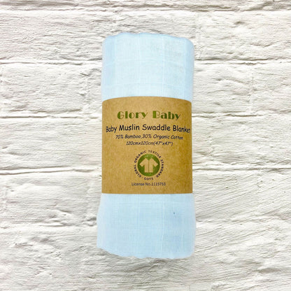 Double Bamboo Cotton Newborn Solid Color Gauze Blanket