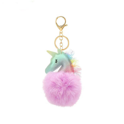 Lace Lace Lace Unicorn Plush Ball Keychains