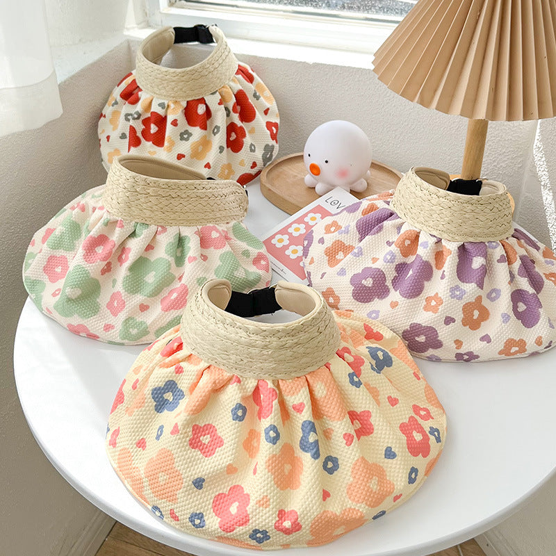 Polyester Fiber Kids Summer Empty Top Shell Hats