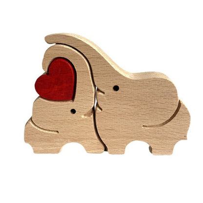 Mother's Day Animal Family Wooden Ornaments