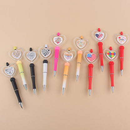 DIY Cartoon Love Silicone Color Plastic Ballpoint Pen
