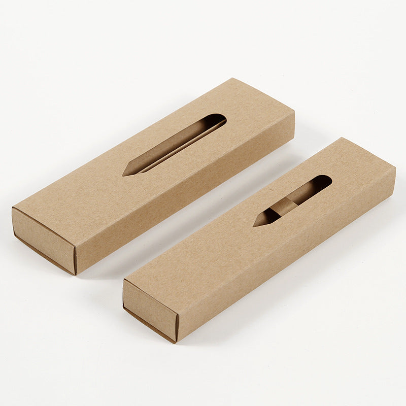 Kraft Paper Window Drawer Pen Packing Box Gift Box