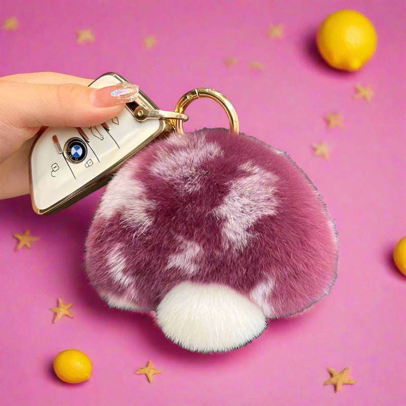 Plush Mushroom Keychain