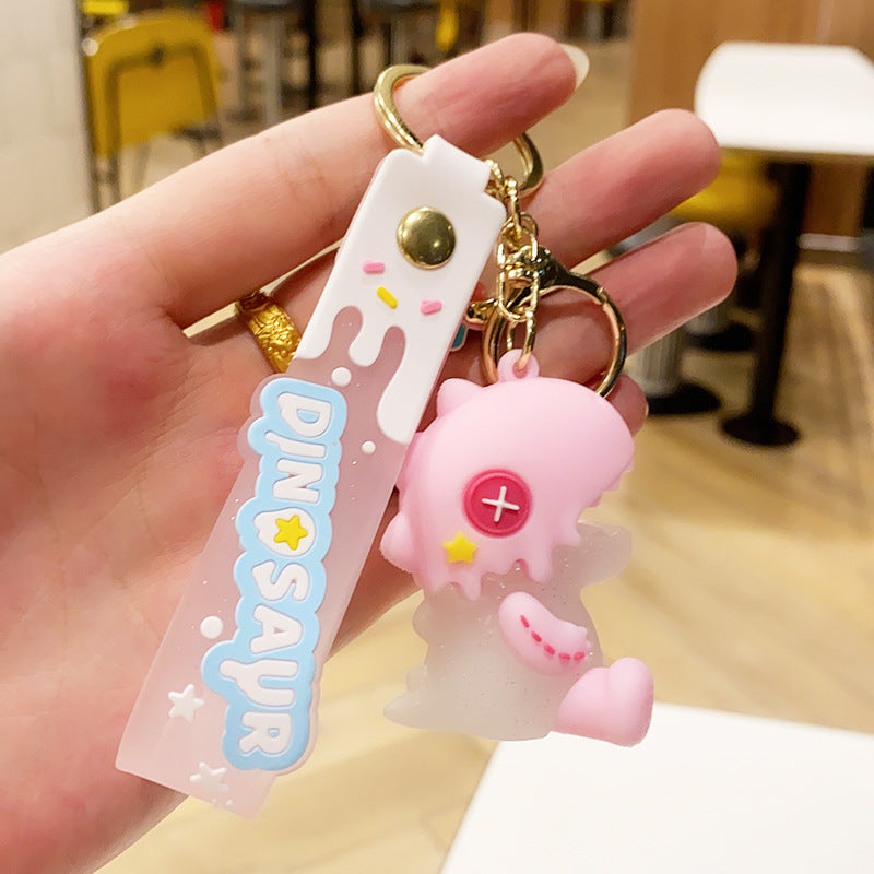 Cartoon Cute Dinosaur PVC Keychain Cute Keychain
