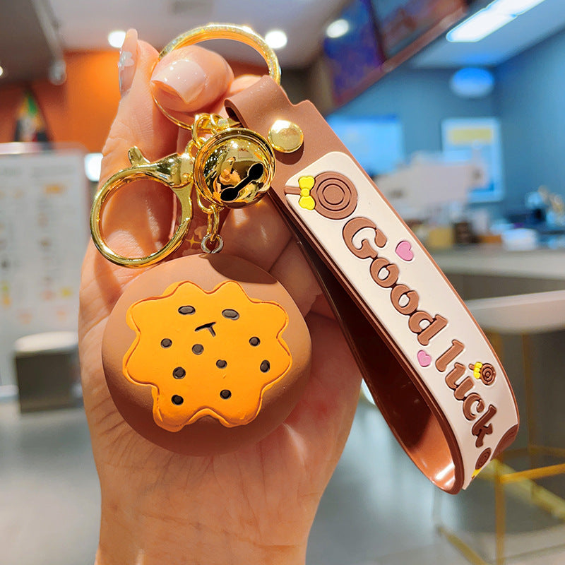 Simulation Food Cookies Resin Keychain
