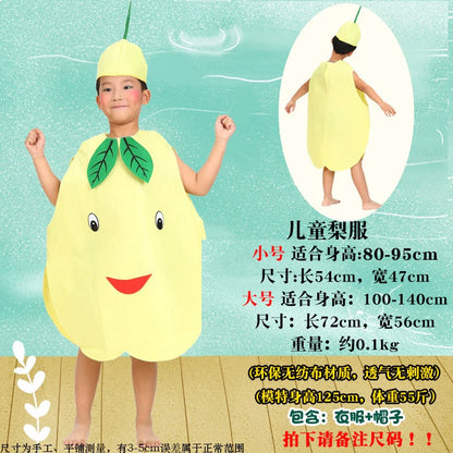 Children's Fruit and Vegetable Costume Environmental-Friendly