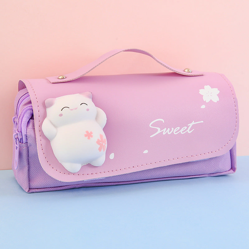 Canvas 3D Decompression Pencil Case