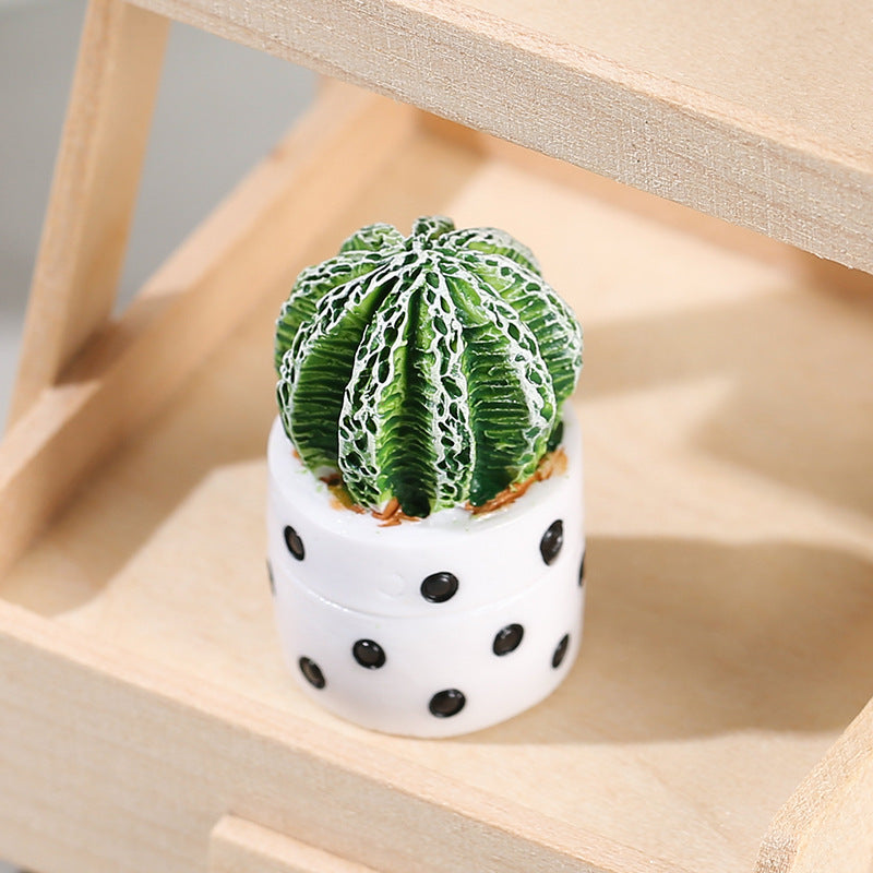Succulent Plant Resin Ornaments