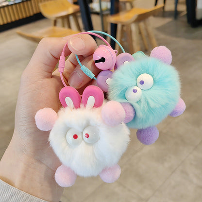 Cute Elf Plush Ball Keychains