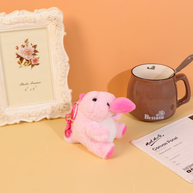 Stretchable Love Dinosaur Plush Keychain