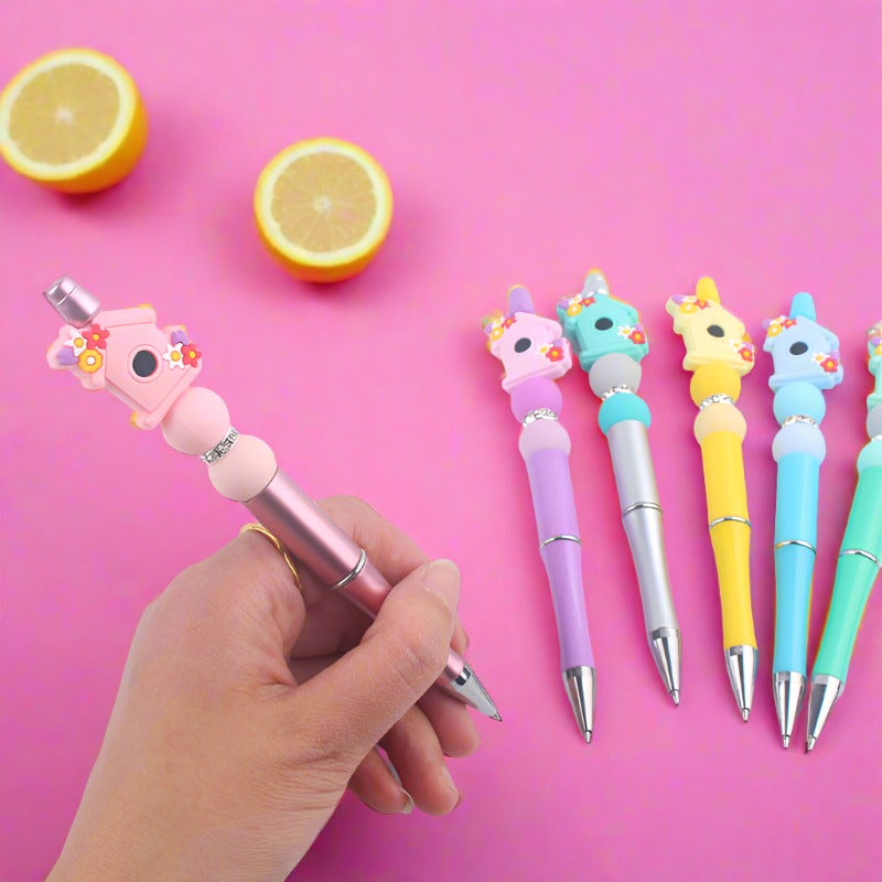 Cartoon Greenhouse Silicone DIY Bead Pen