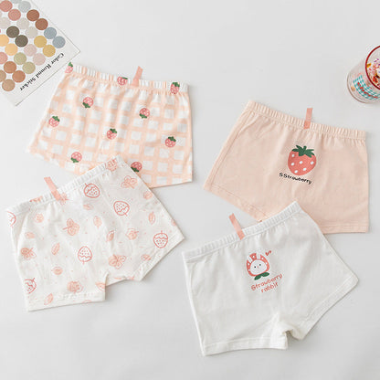 Baby Kid Boys Flower Fruit Animals Cartoon Print Underwears