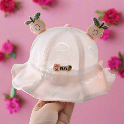 Cotton Kids Summer Thin Mesh Bucket Hat
