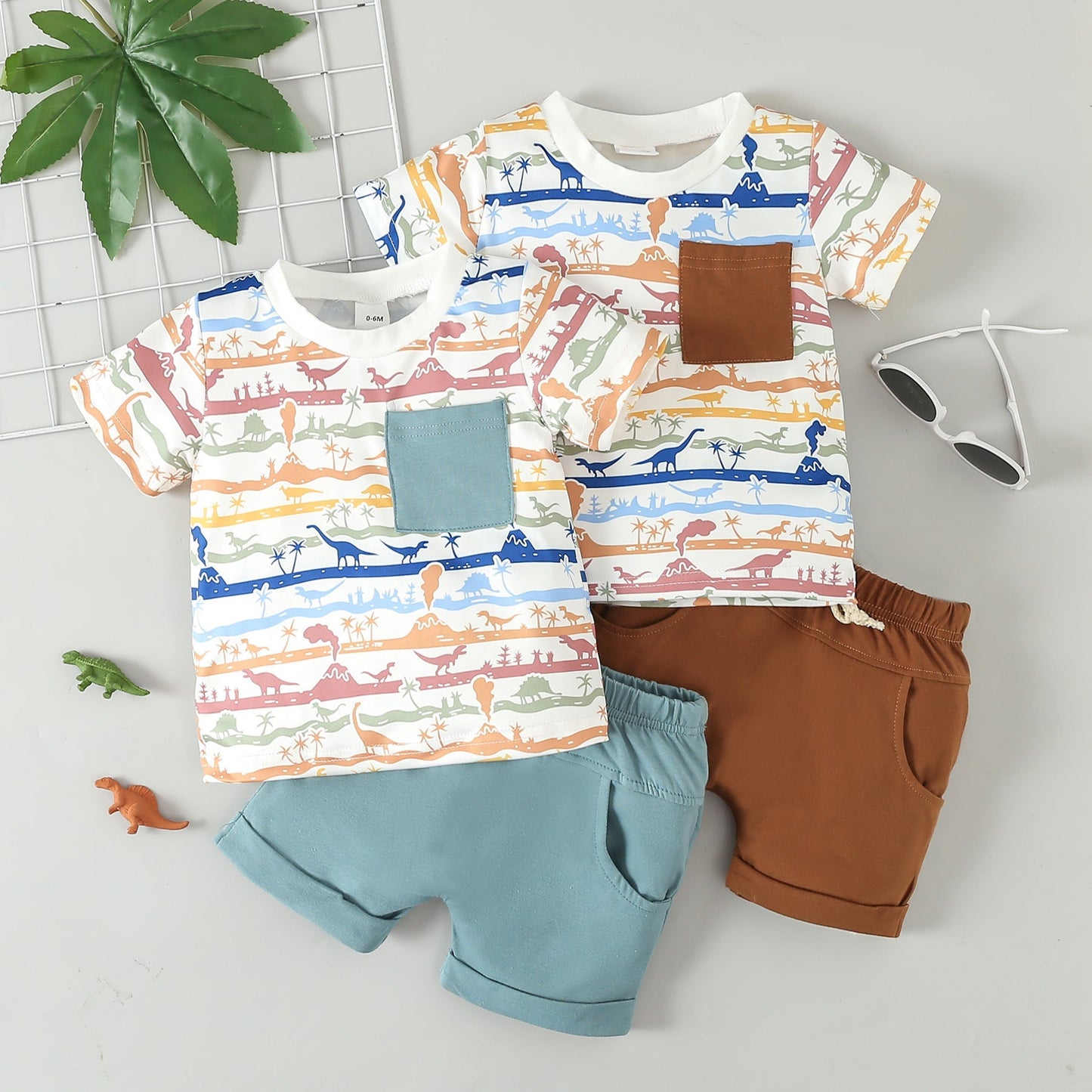 Cotton Sports Casual Shorts Set