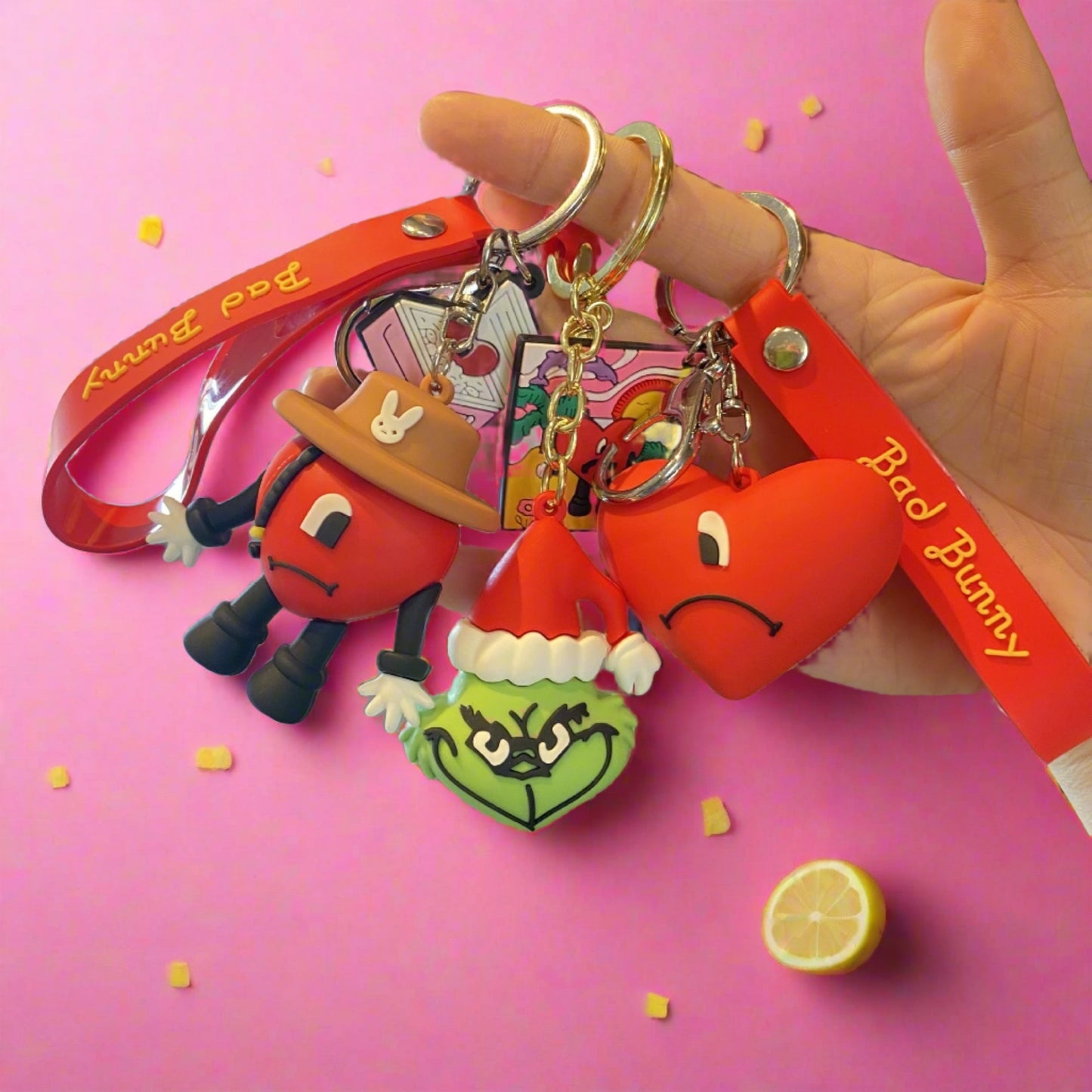 Christmas Cartoon PVC Soft Keychain Creative Keychain