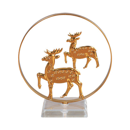 Christmas Decoration Light Luxury Christmas Tree Elk Metal