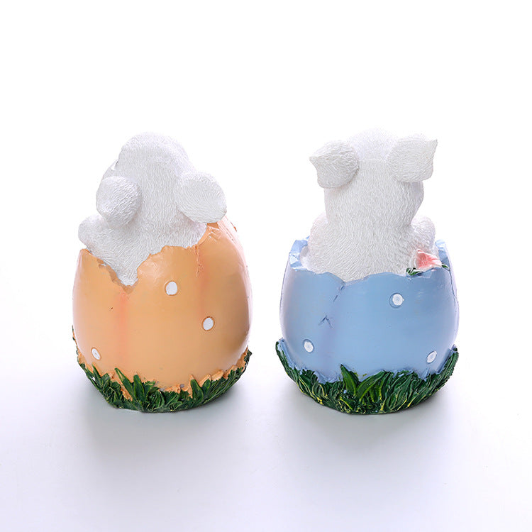 Rabbit Egg Resin Ornaments